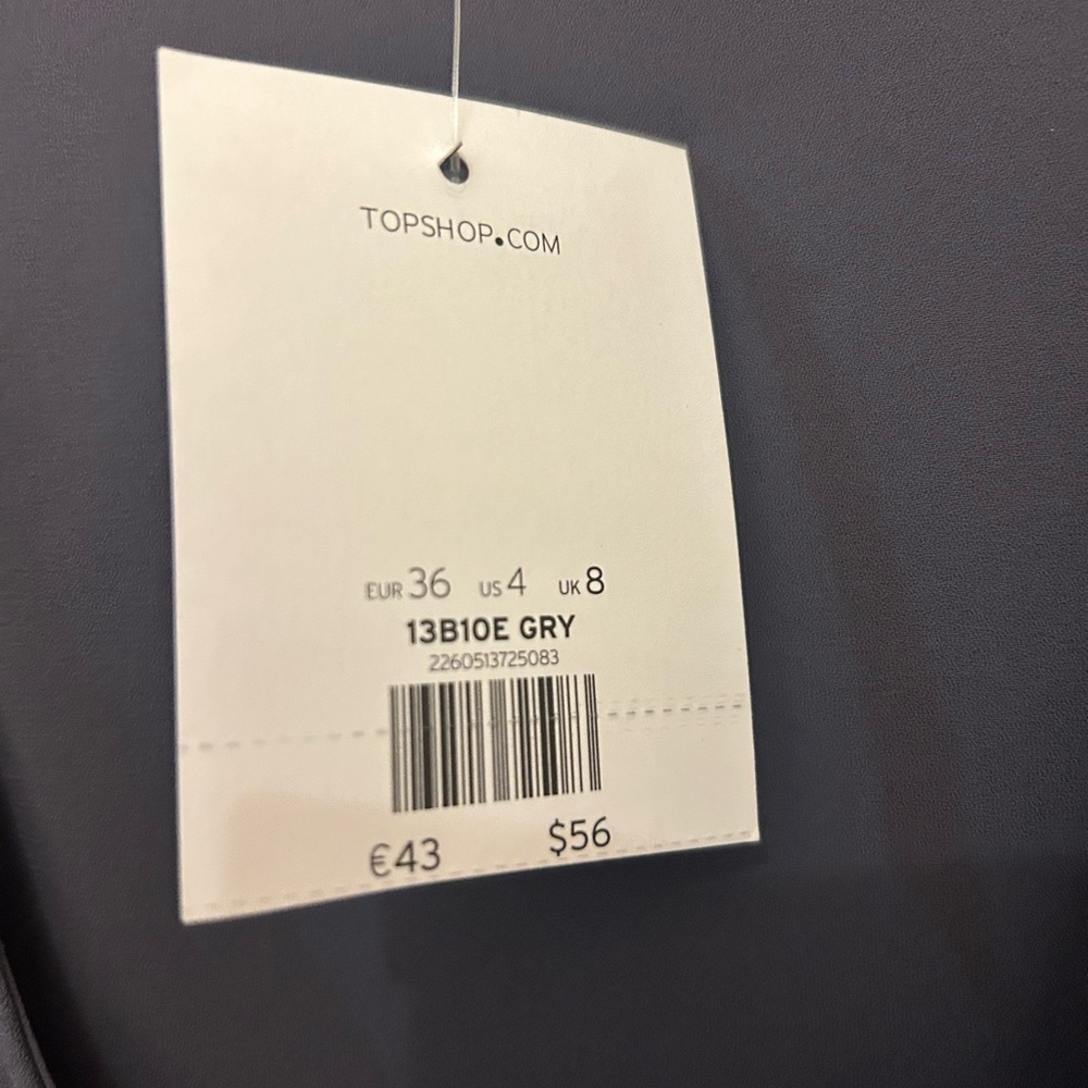 Topshop Charcoal Sleeveless Top - Picture 4 of 5